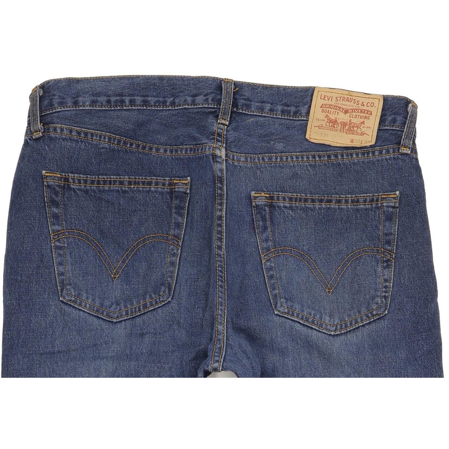 Levi's 751 Men Blue Straight Regular Jeans W36 L31