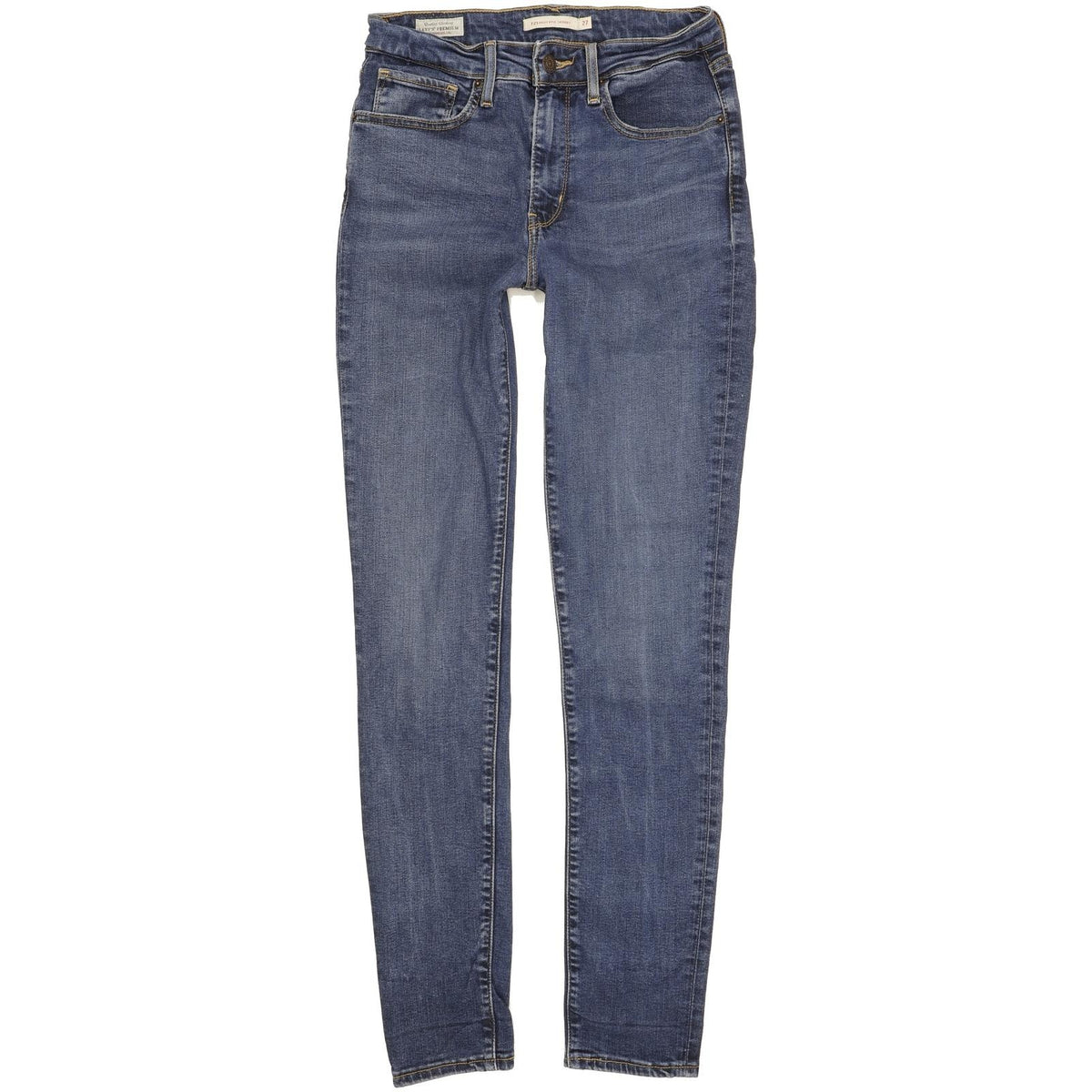 Levi's 721 Women Blue Skinny Slim Stretch Jeans W27 L31