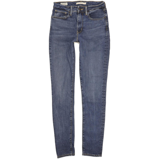 Levi's 721 Women Blue Skinny Slim Stretch Jeans W27 L31