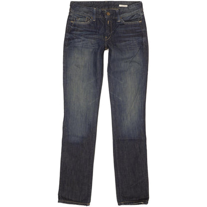 Replay Pearl Women Blue Straight Slim Jeans W26 L32