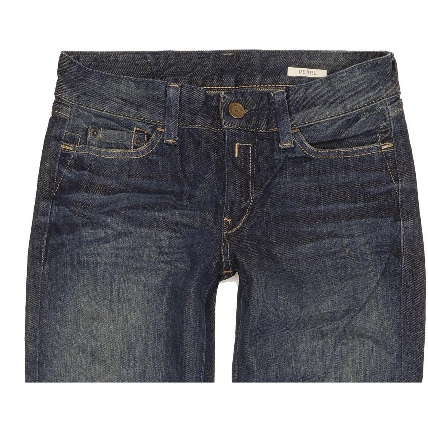 Replay Pearl Women Blue Straight Slim Jeans W26 L32