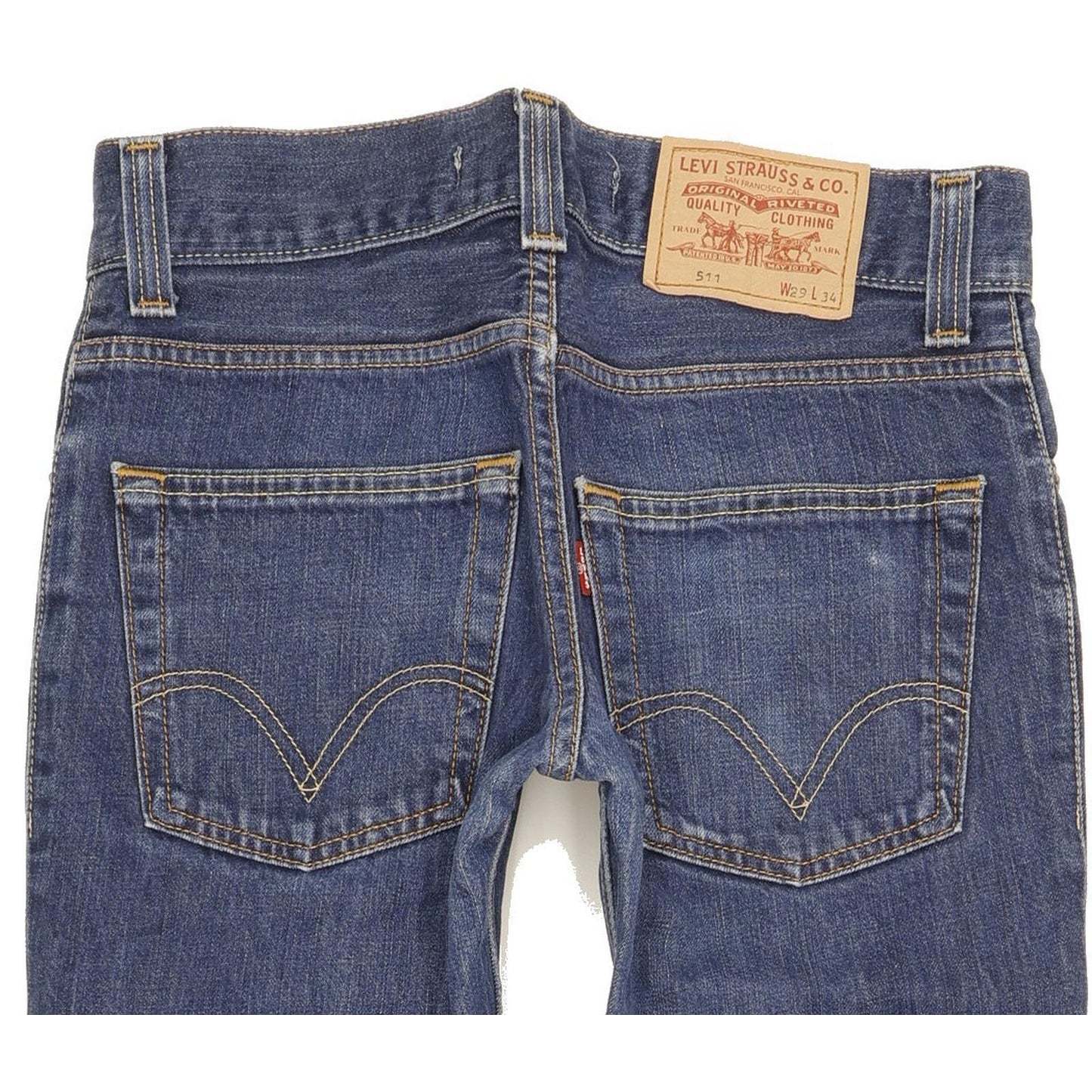 Levi's 511 Men Blue Straight Slim Jeans W29 L30