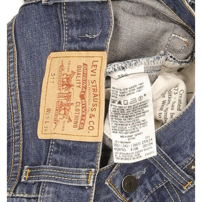 Levi's 511 Men Blue Straight Slim Jeans W29 L30