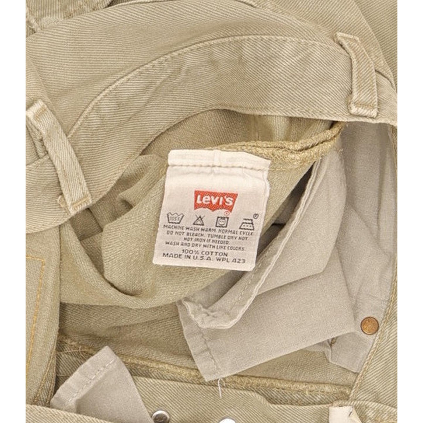 Levi's 501 Made in USA Men Green Straight Regular Jeans W33 L33