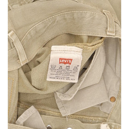 Levi's 501 Made in USA Men Green Straight Regular Jeans W33 L33