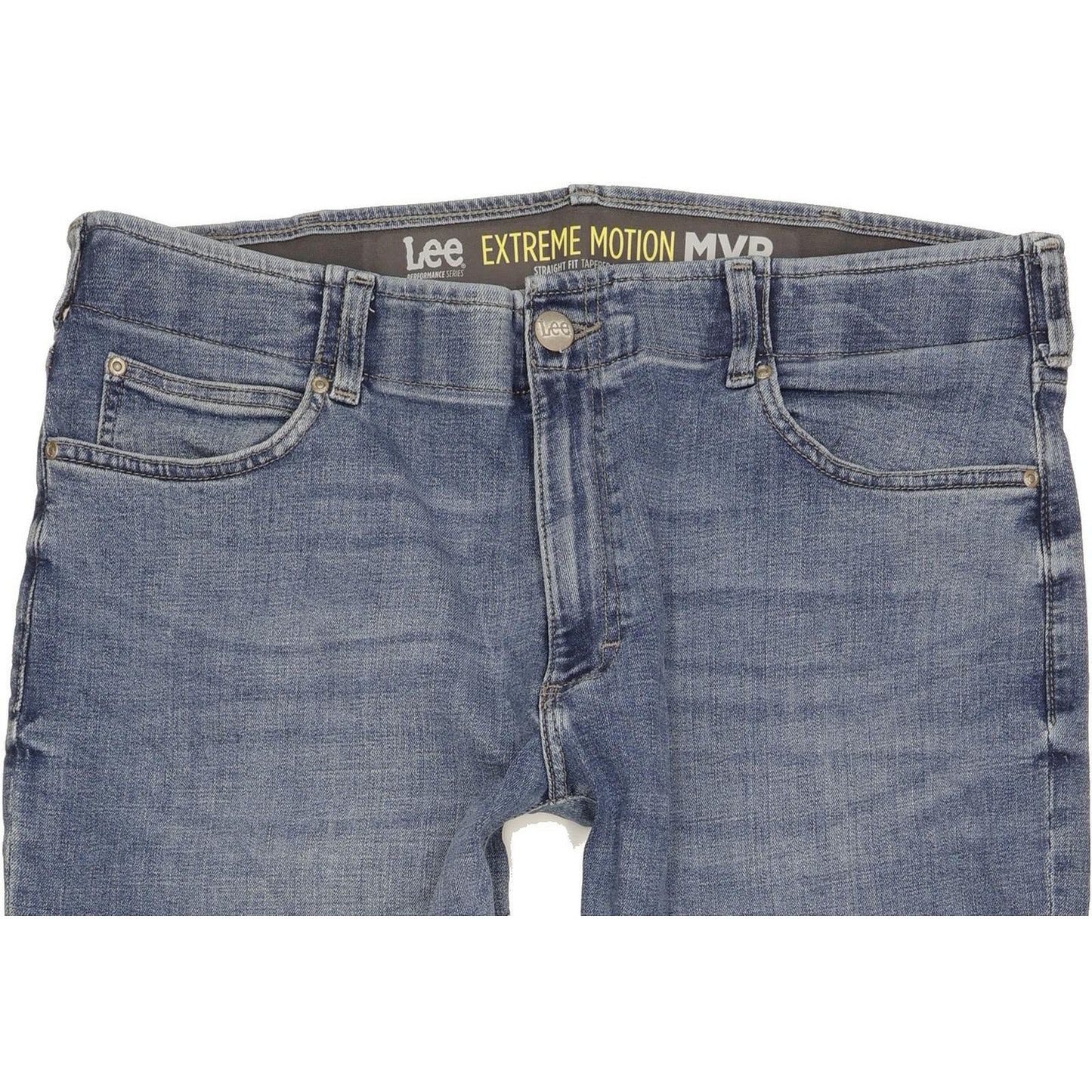 Lee Men Blue Tapered Regular Stretch Jeans W38 L29