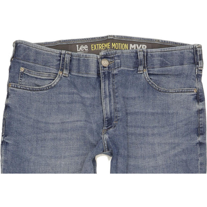 Lee Men Blue Tapered Regular Stretch Jeans W38 L29
