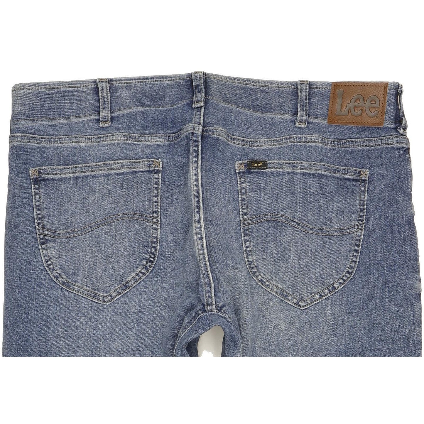 Lee Men Blue Tapered Regular Stretch Jeans W38 L29