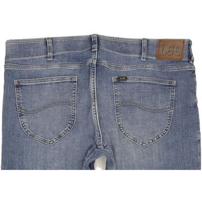 Lee Men Blue Tapered Regular Stretch Jeans W38 L29