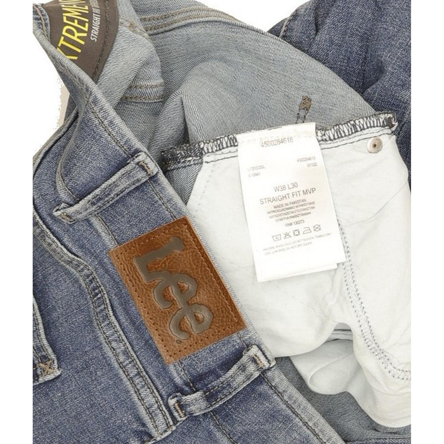 Lee Men Blue Tapered Regular Stretch Jeans W38 L29