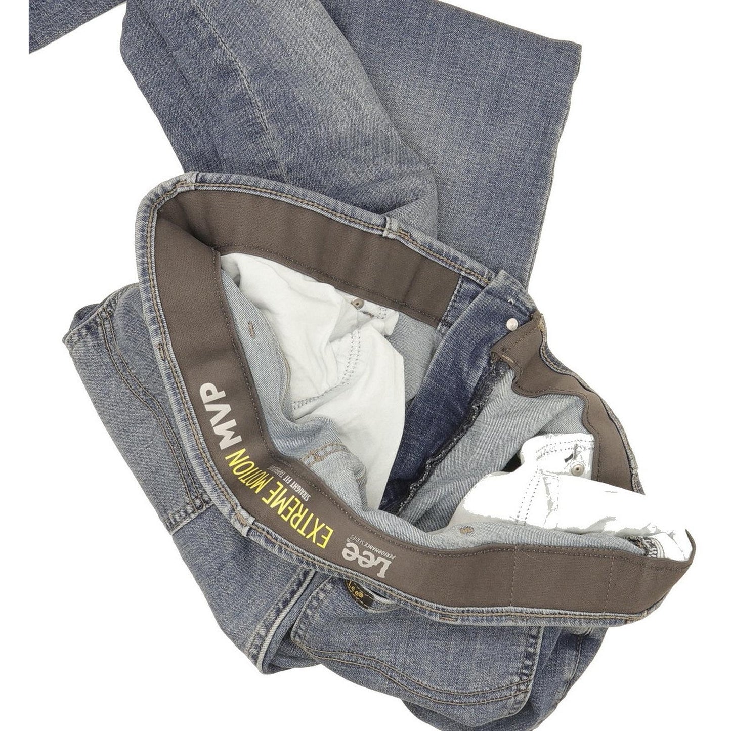 Lee Men Blue Tapered Regular Stretch Jeans W38 L29