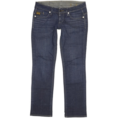 G-Star Midge Women Blue Straight Slim Stretch Jeans W30 L31