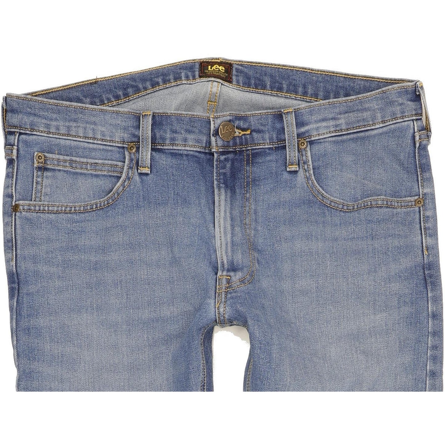 Lee Luke Men Blue Skinny Slim Stretch Jeans W34 L31