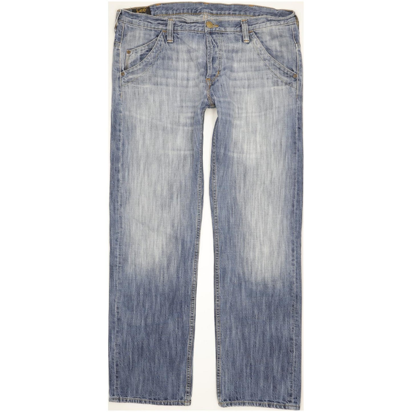 Lee Ripley Men Blue Straight Regular Jeans W38 L34