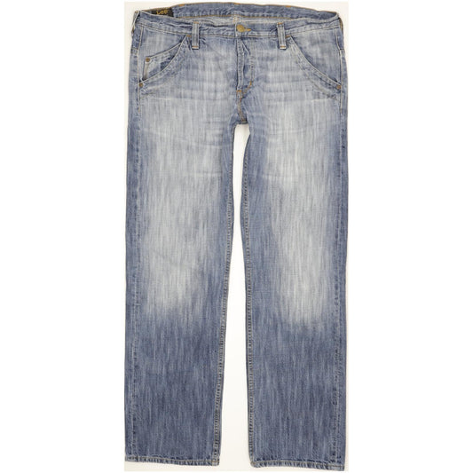 Lee Ripley Men Blue Straight Regular Jeans W38 L34