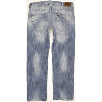 Lee Ripley Men Blue Straight Regular Jeans W38 L34