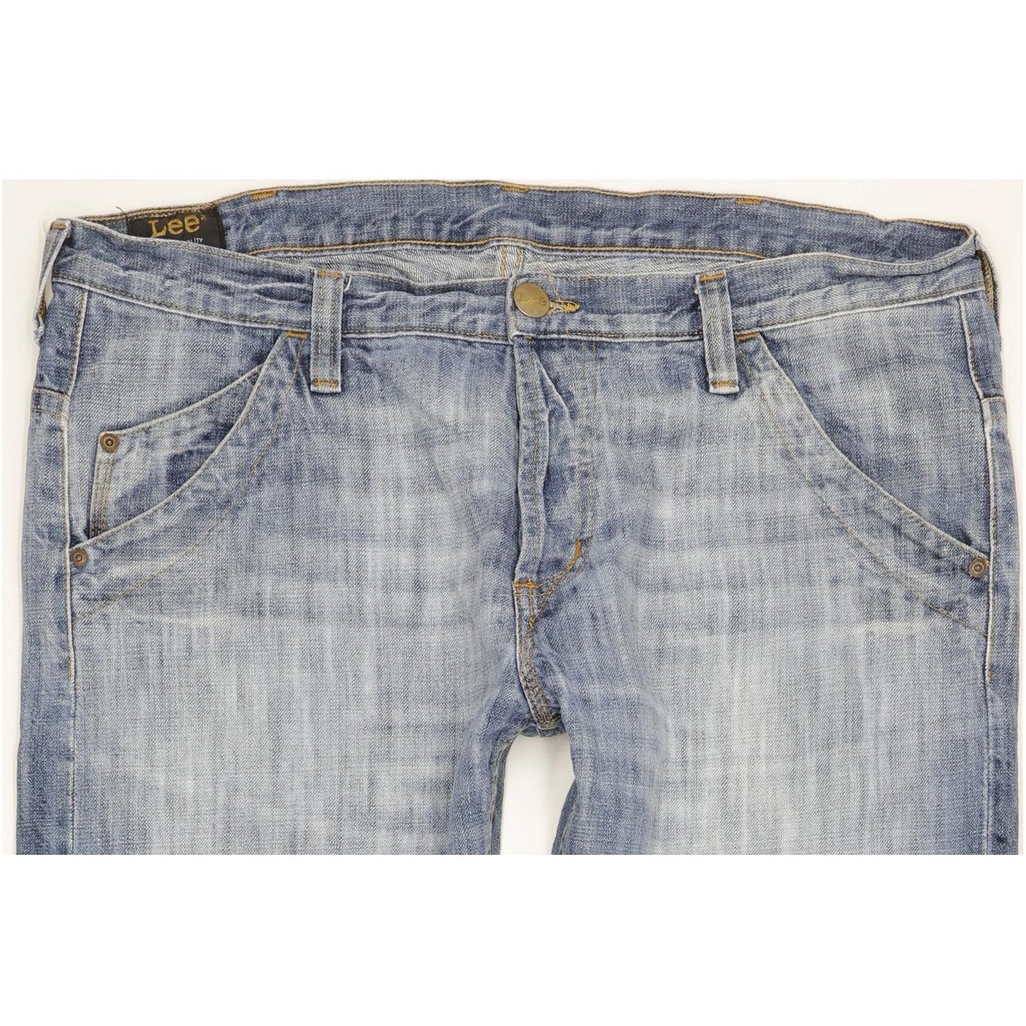 Lee Ripley Men Blue Straight Regular Jeans W38 L34