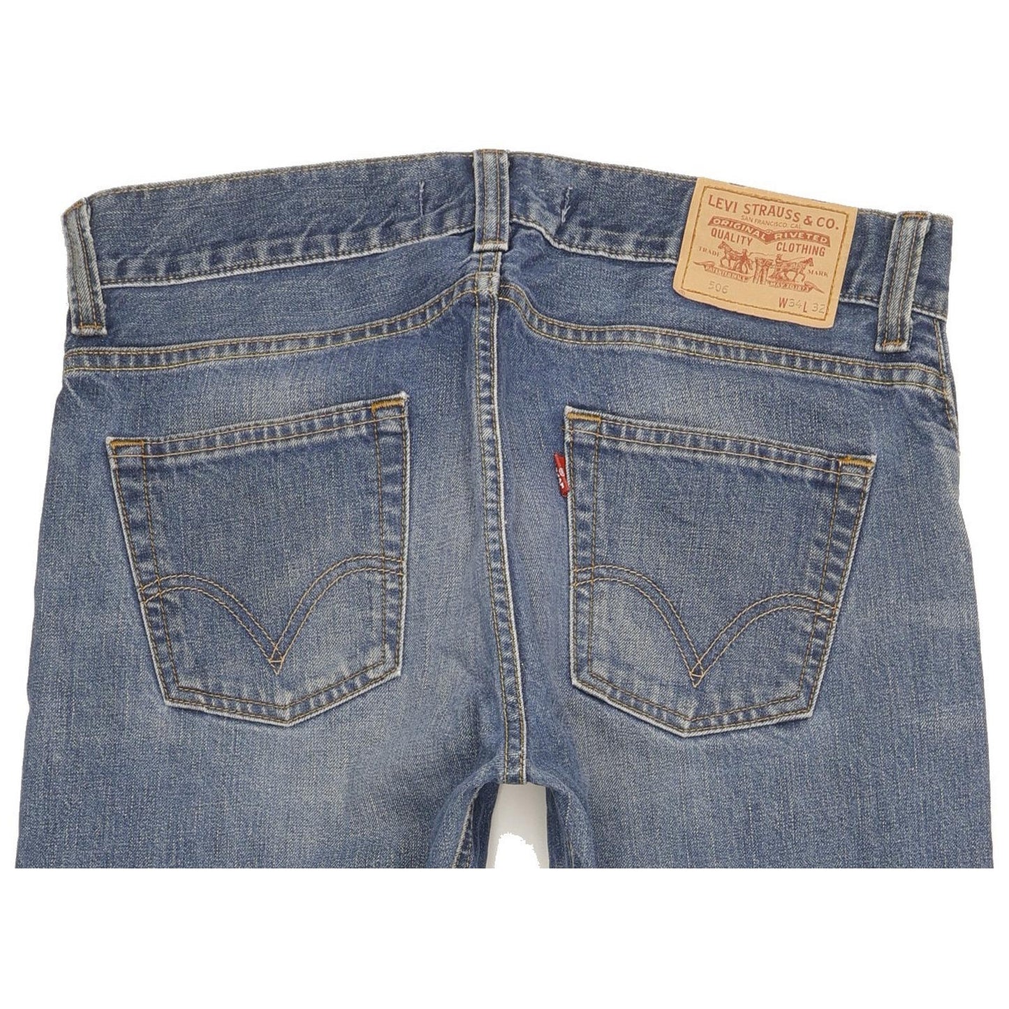 Levi's 506 Men Blue Straight Regular Jeans W34 L30
