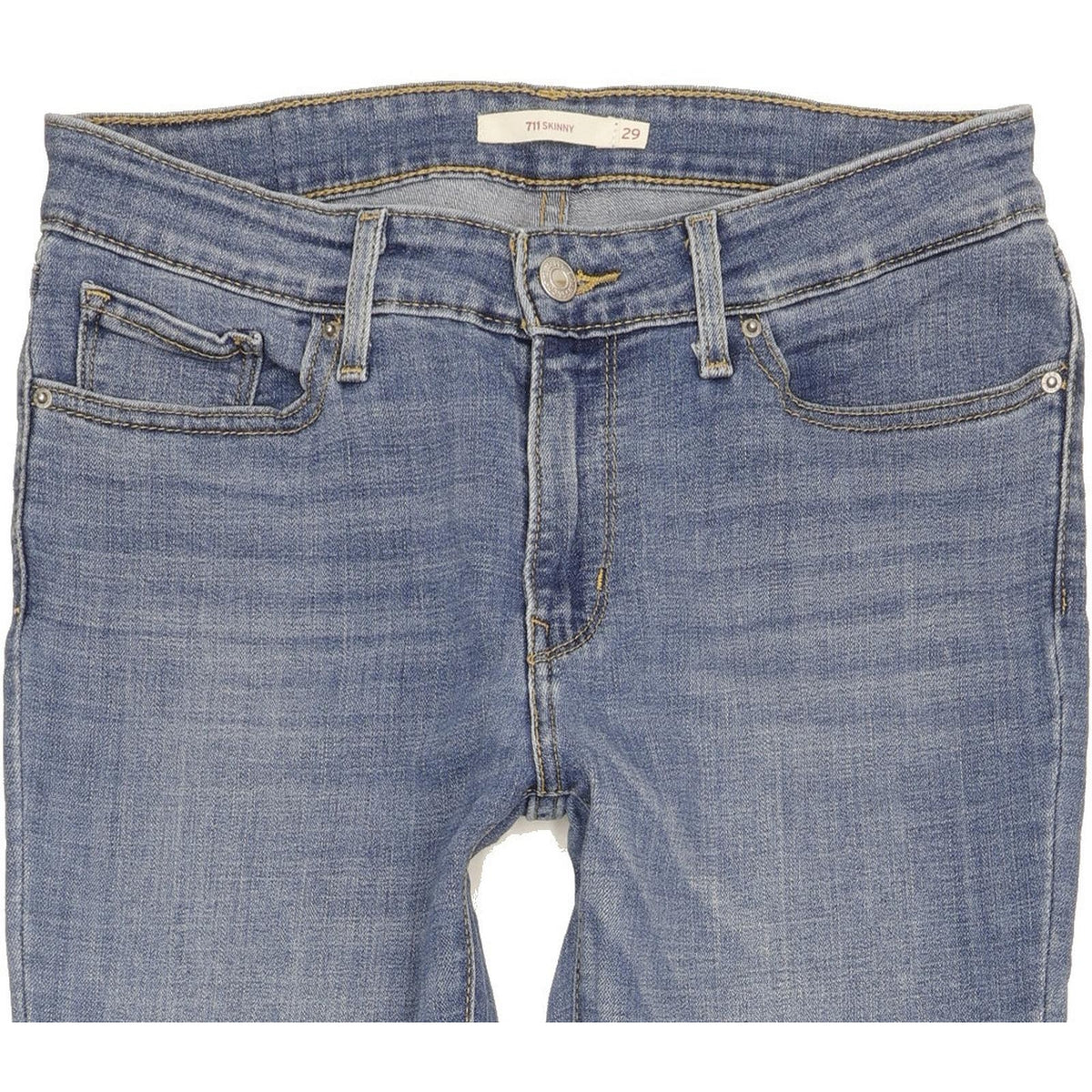 Levi's 711 Women Blue Skinny Slim Stretch Jeans W29 L32