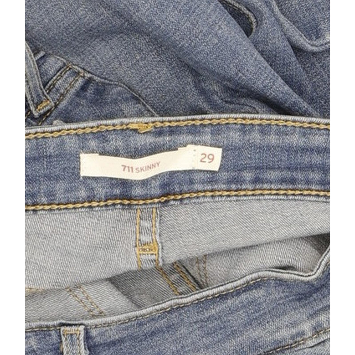 Levi's 711 Women Blue Skinny Slim Stretch Jeans W29 L32