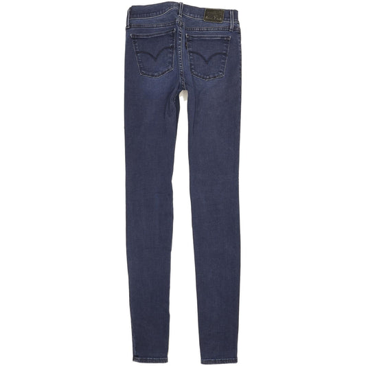 Levi's 710 Super Women Blue Skinny Slim Stretch Jeans W28 L34