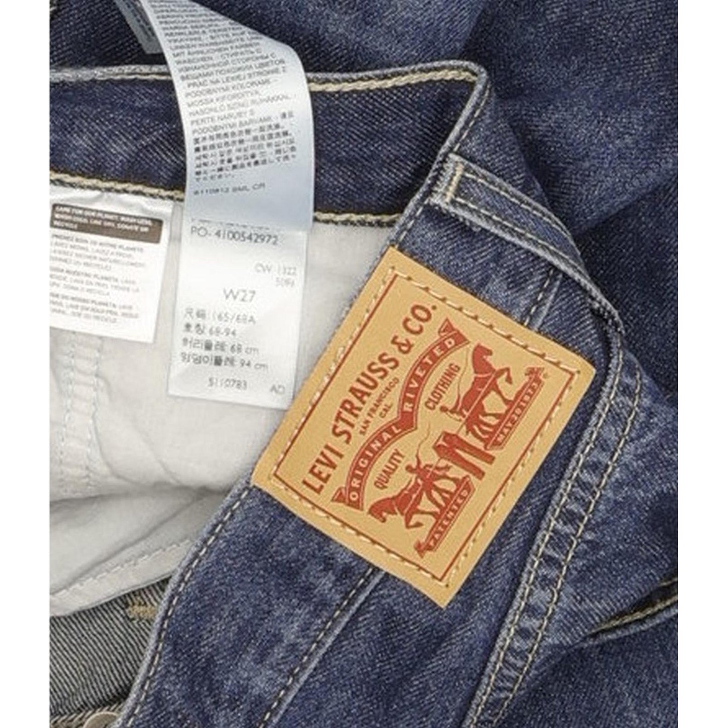 Levi's Low Pro Men Blue Straight Loose Jeans W27 L30