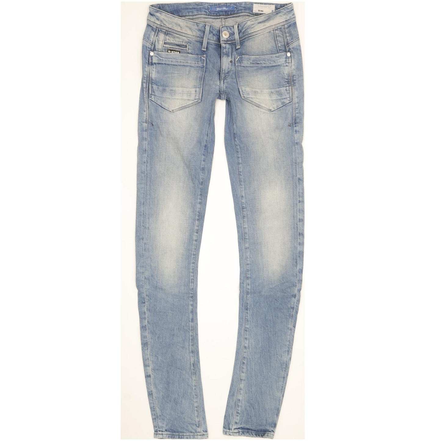 G-Star Women Blue Skinny Slim Stretch Jeans W28 L35