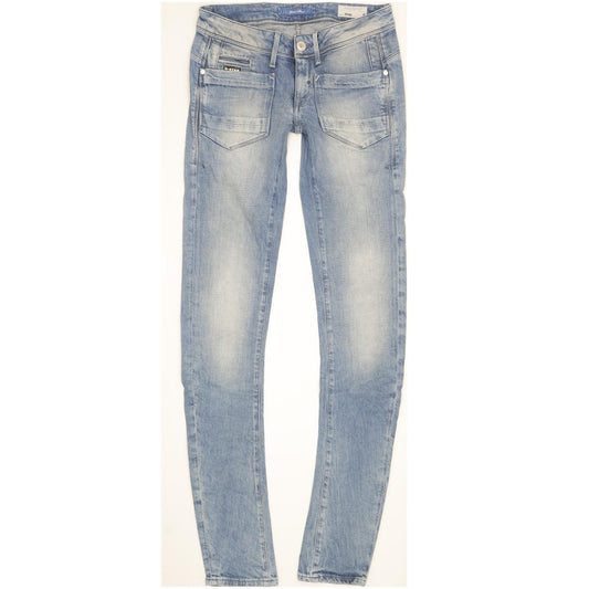 G-Star Women Blue Skinny Slim Stretch Jeans W28 L35