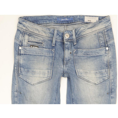 G-Star Women Blue Skinny Slim Stretch Jeans W28 L35