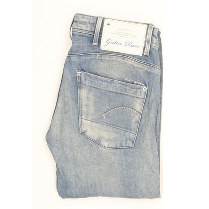 G-Star Women Blue Skinny Slim Stretch Jeans W28 L35