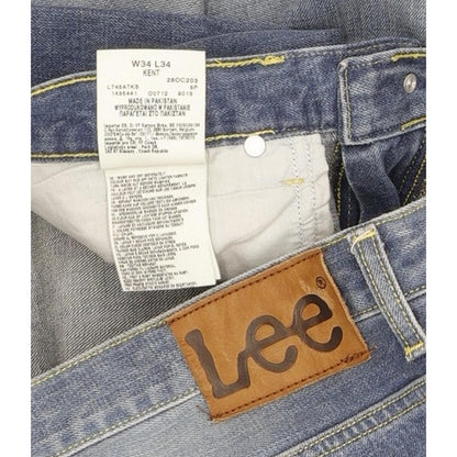 Lee Kent Men Blue Straight Regular Jeans W34 L33
