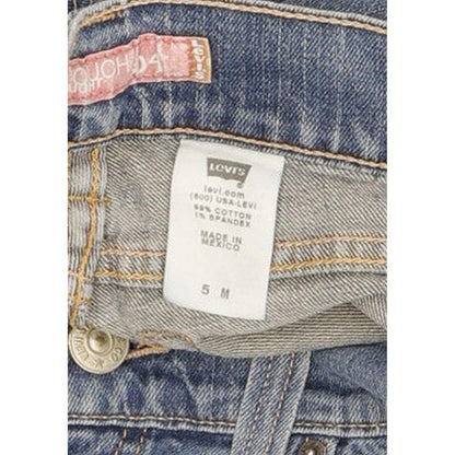 Levi's 504 Women Blue Straight Slim Stretch Jeans W26 L30