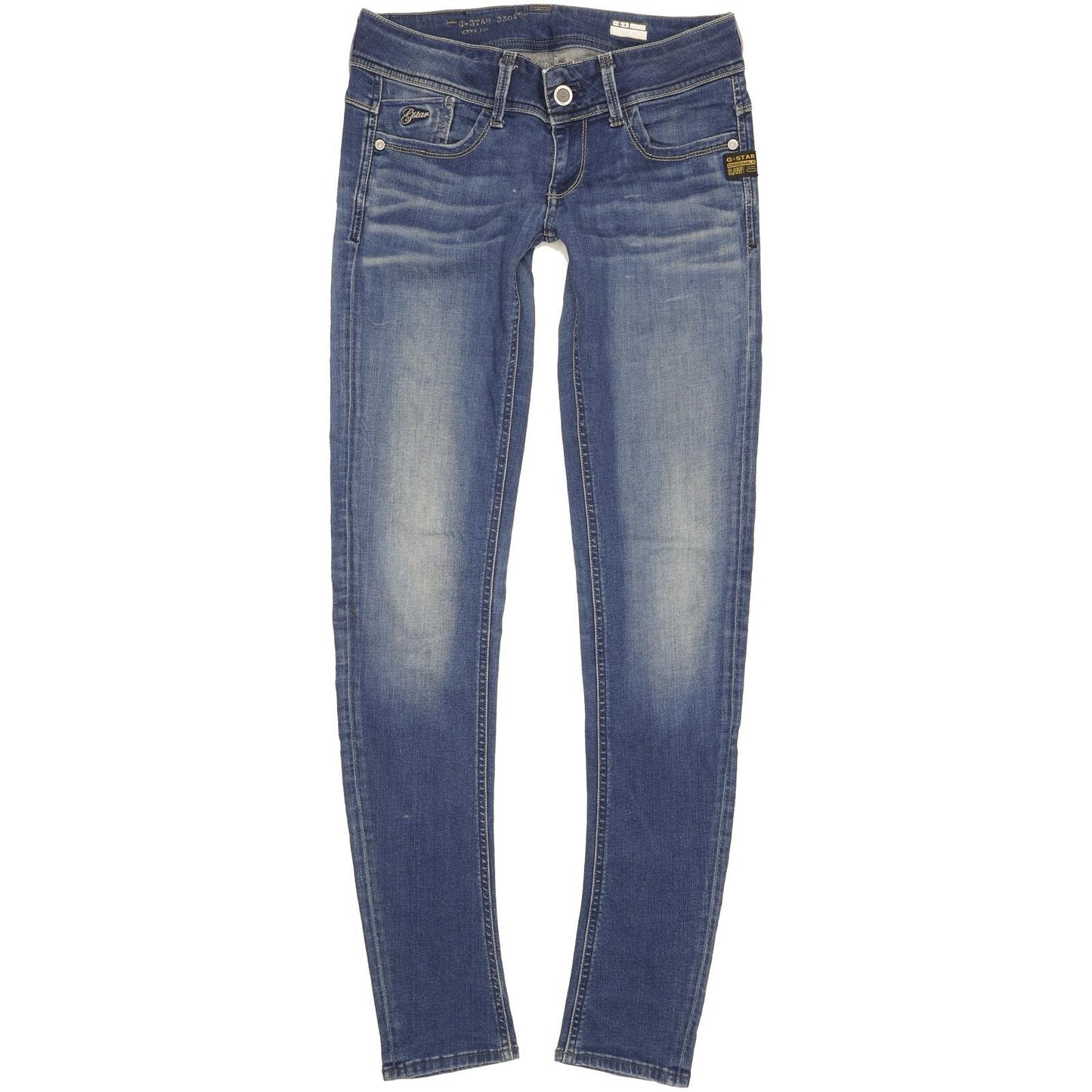 G-Star Lynn Women Blue Skinny Slim Stretch Jeans W27 L32
