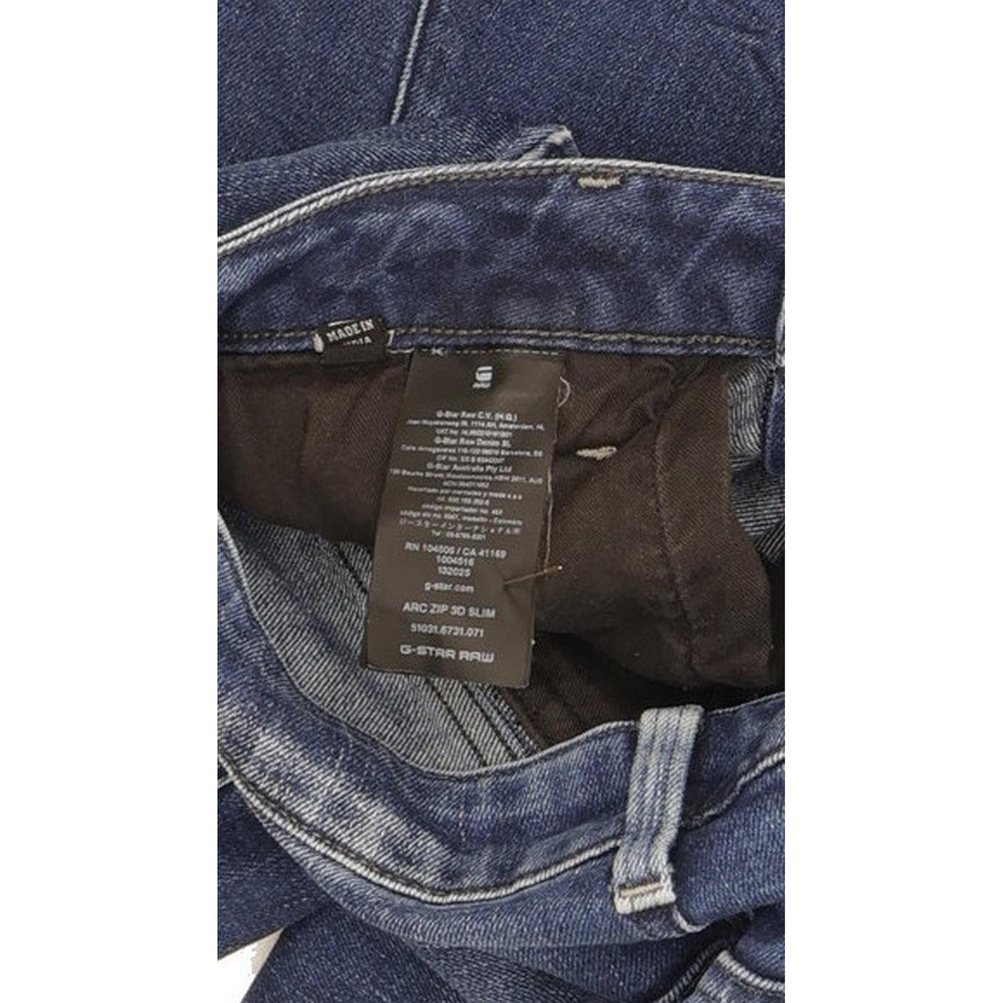 G-Star Arc 3D Men Blue Tapered Slim Stretch Jeans W28 L29