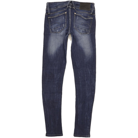 G-Star Lynn Women Blue Skinny Slim Stretch Jeans W28 L30