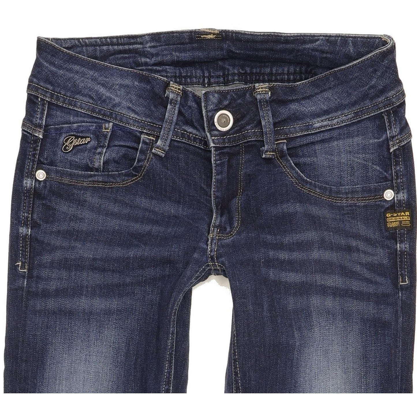 G-Star Lynn Women Blue Skinny Slim Stretch Jeans W28 L30