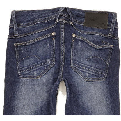 G-Star Lynn Women Blue Skinny Slim Stretch Jeans W28 L30