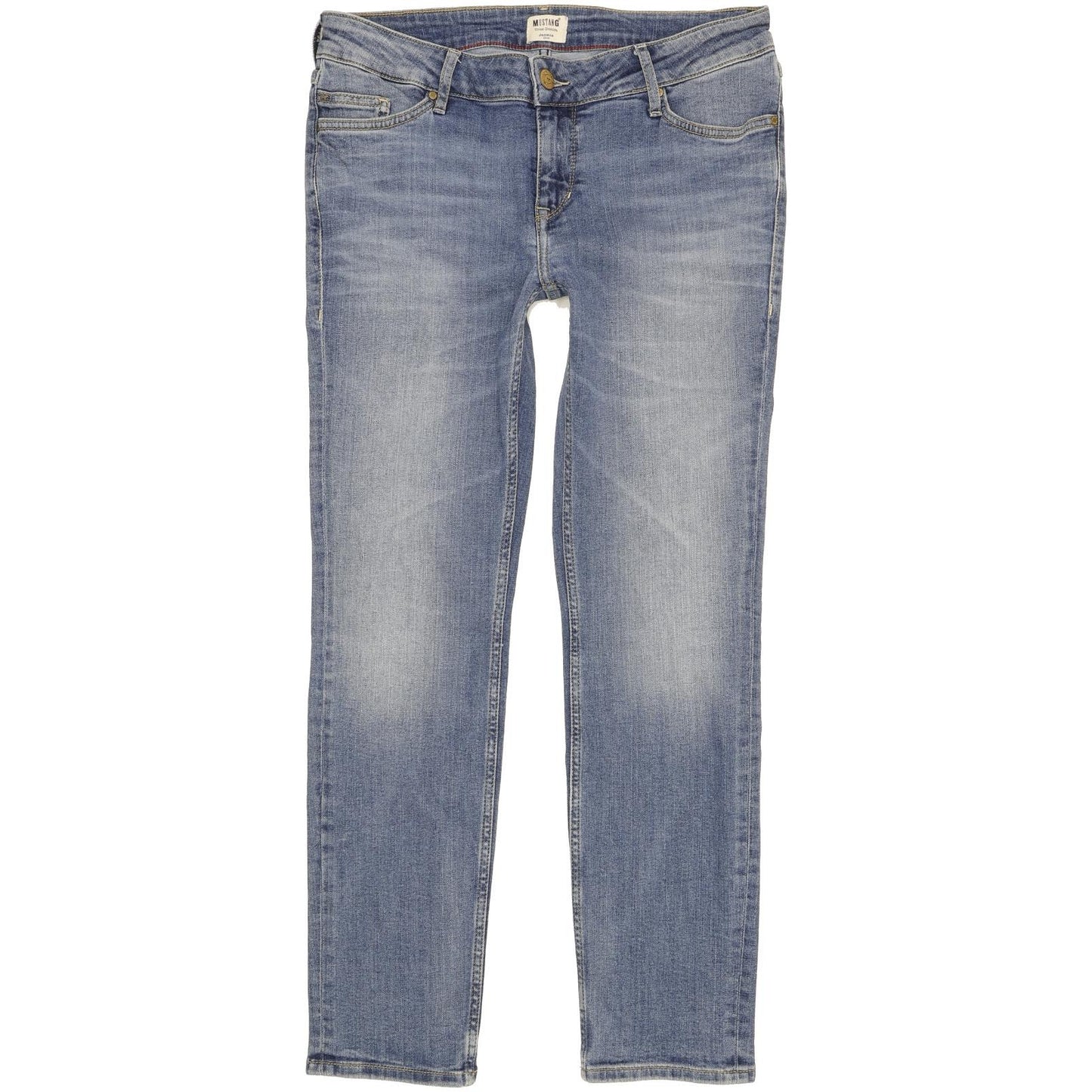 Mustang Jasmin Women Blue Straight Slim Stretch Jeans W31 L29