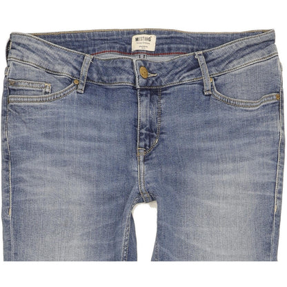 Mustang Jasmin Women Blue Straight Slim Stretch Jeans W31 L29