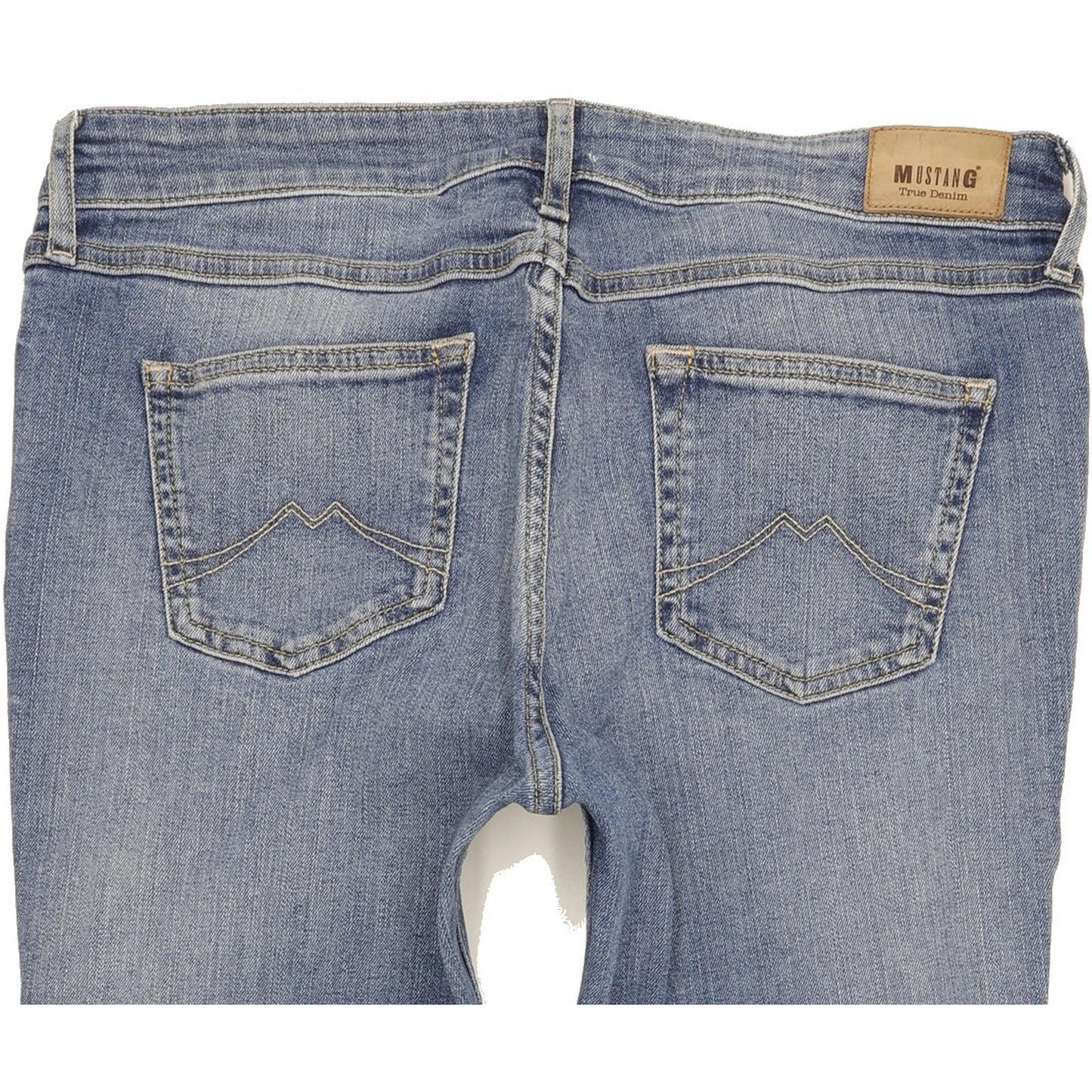 Mustang Jasmin Women Blue Straight Slim Stretch Jeans W31 L29
