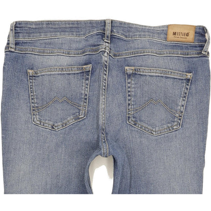 Mustang Jasmin Women Blue Straight Slim Stretch Jeans W31 L29
