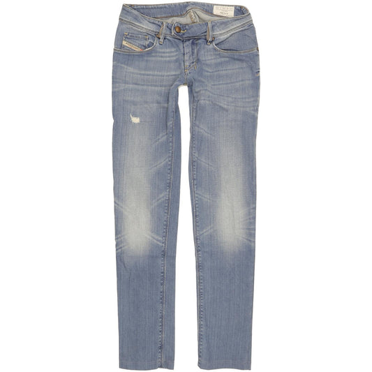 Diesel Navy Women Blue Skinny Slim Stretch Jeans W25 L30