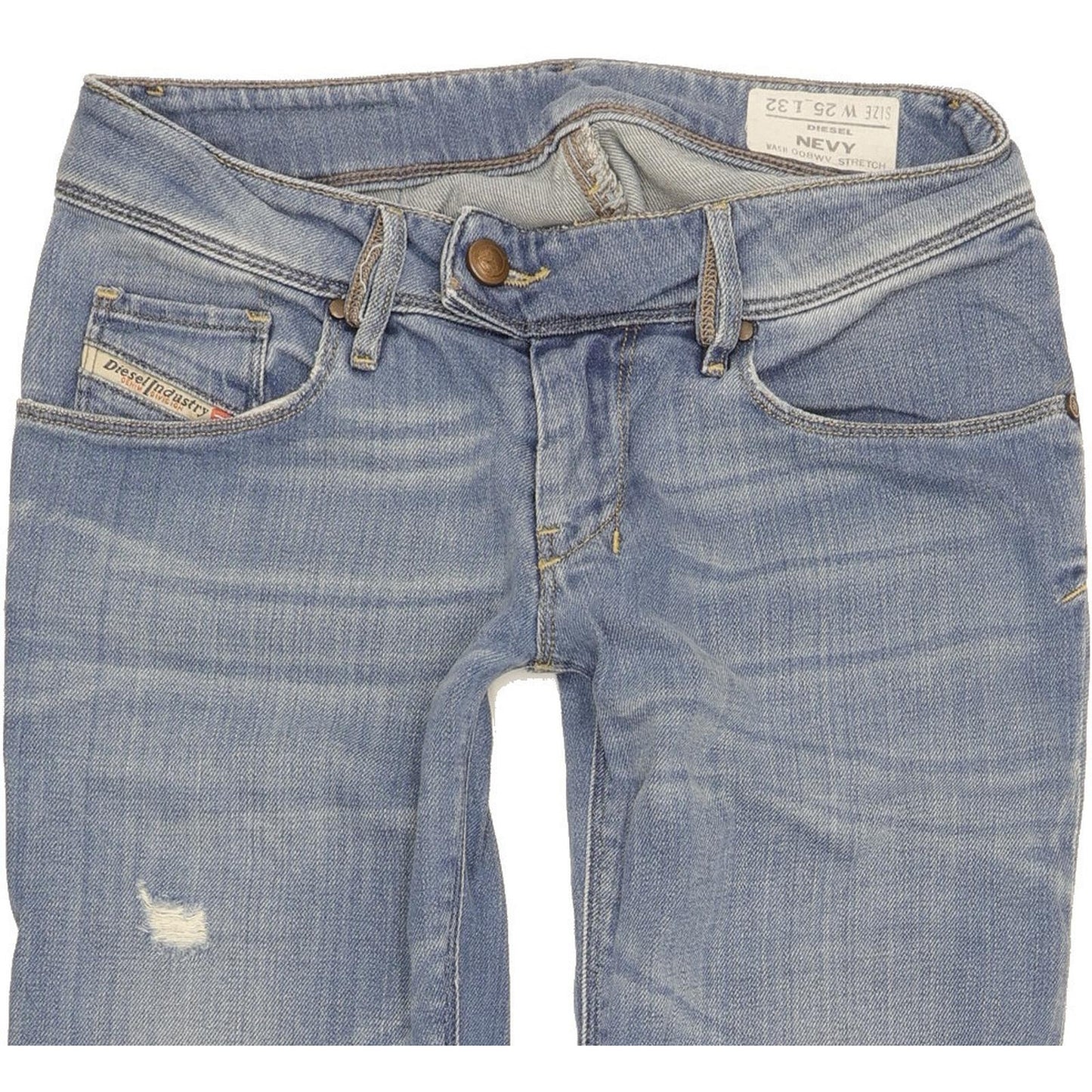 Diesel Navy Women Blue Skinny Slim Stretch Jeans W25 L30