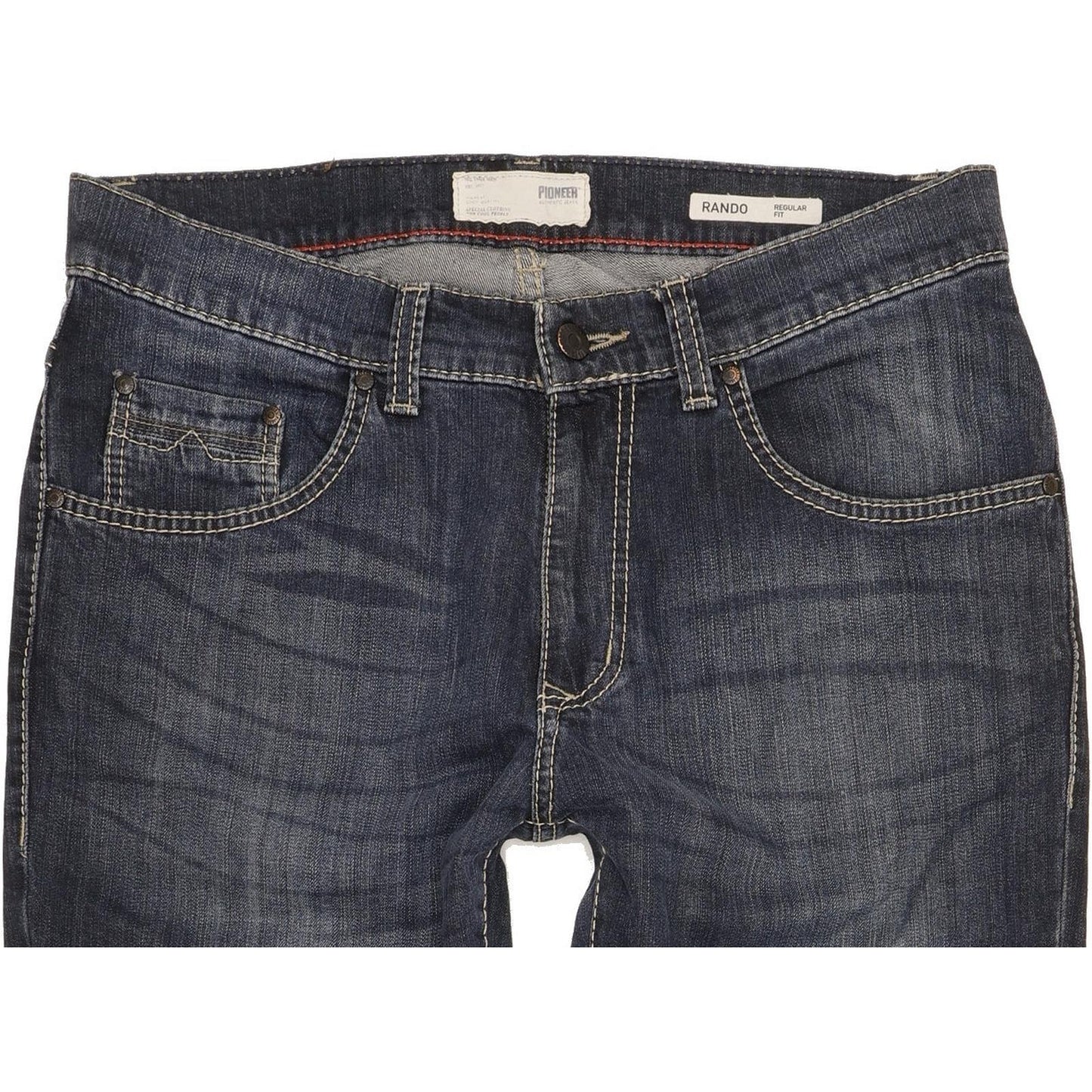 Pioneer Rando Men Blue Straight Regular Stretch Jeans W33 L32