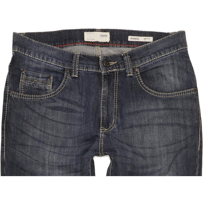 Pioneer Rando Men Blue Straight Regular Stretch Jeans W33 L32