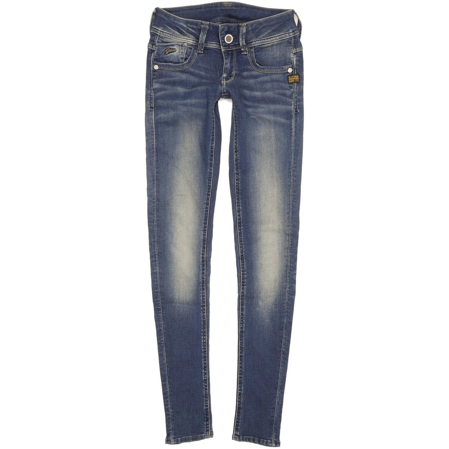 G-Star Lynn Women Blue Skinny Slim Stretch Jeans W24 L32