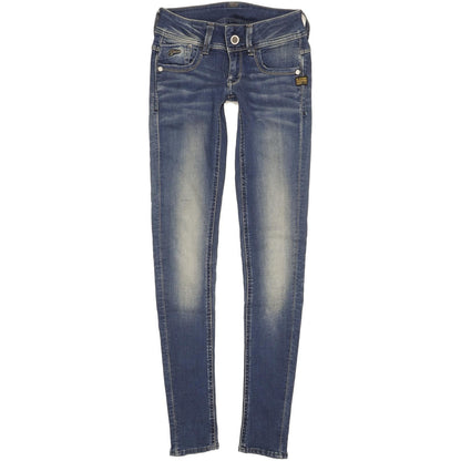 G-Star Lynn Women Blue Skinny Slim Stretch Jeans W24 L32