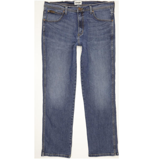 Wrangler Arizona Men Blue Straight Regular Stretch Jeans W38 L31