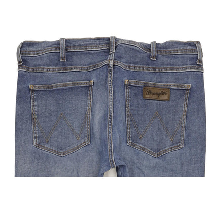 Wrangler Arizona Men Blue Straight Regular Stretch Jeans W38 L31