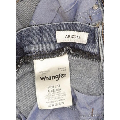 Wrangler Arizona Men Blue Straight Regular Stretch Jeans W38 L31